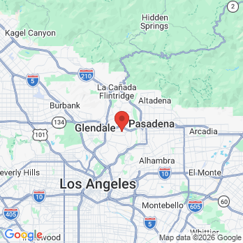 Map to Dream Team Dental - Eagle Rock office in Los Angeles, CA