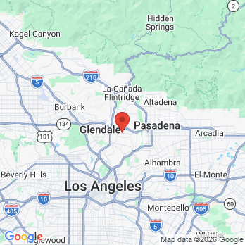 Map to Eagle Rock Dental Clinic office in Los Angeles, CA