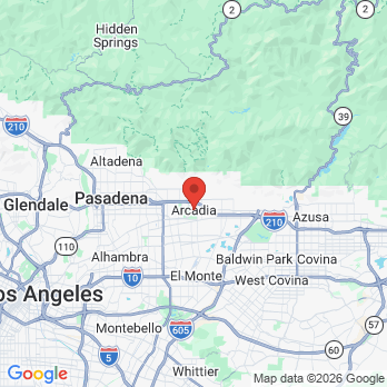 Map to CTHF Clinic - GGF office in Arcadia, CA