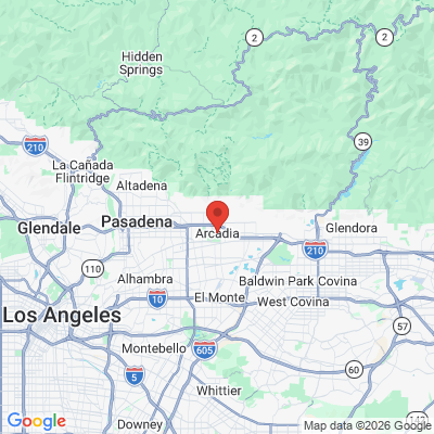 Map to  office in Arcadia, CA
