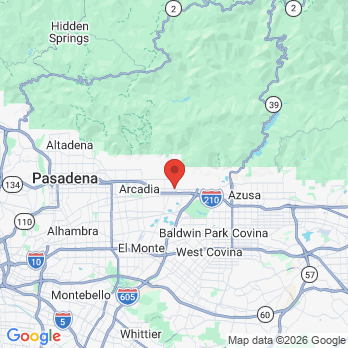 Map to Monrovia Dentalcare office in Monrovia, CA