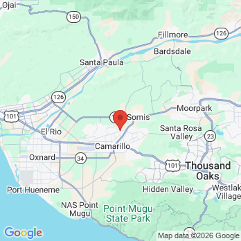 Map to Camarillo Family and Cosmetic Dentistry  office in Camarillo, CA