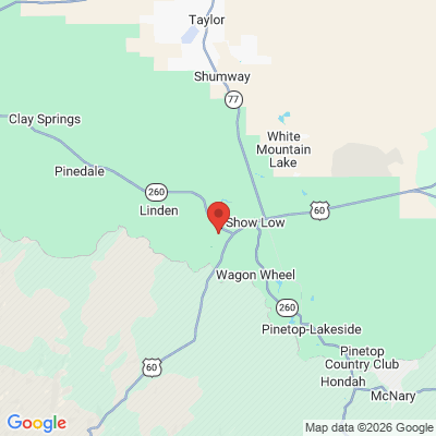 Map to  office in Show Low, AZ