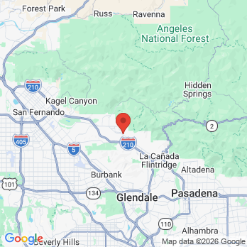 Map to Foothill Dental Care: Jean Lee, DDS office in Los Angeles, CA