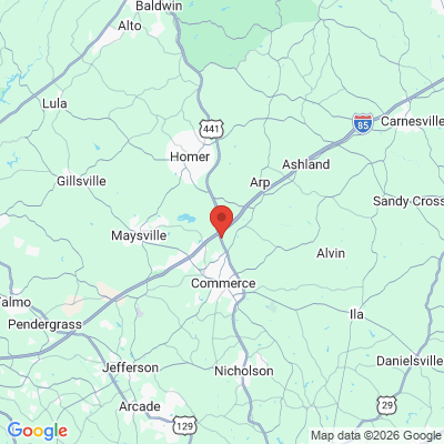 Map to  office in Commerce, GA