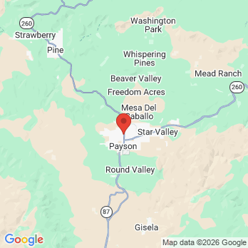Map to Anderson Dental Group office in Payson, AZ