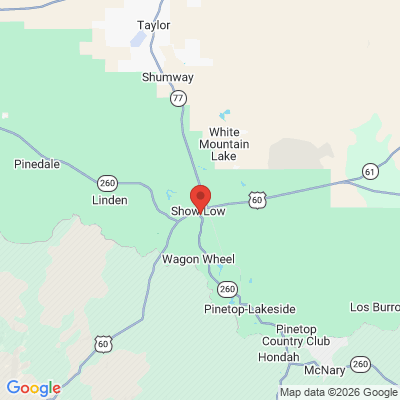 Map to  office in Show Low, AZ