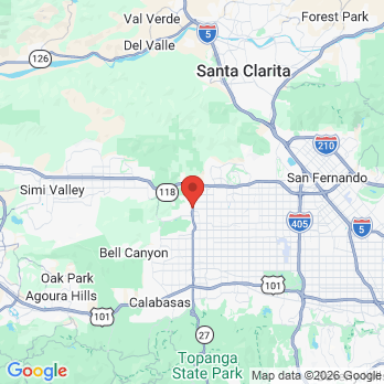 Map to A2Z Dental Group office in Los Angeles, CA