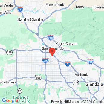 Map to United Family Dental Group office in Los Angeles, CA