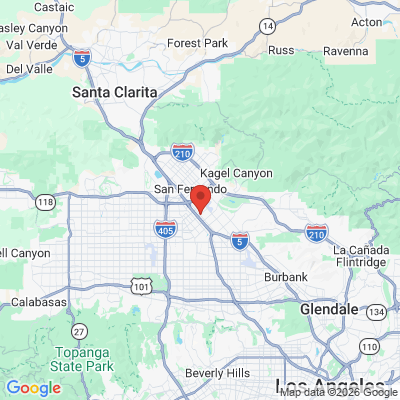 Map to  office in Pacoima, CA
