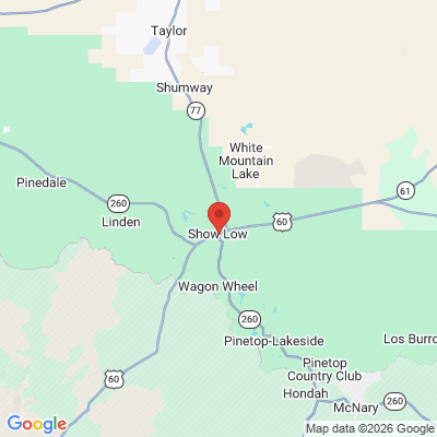 Map to  office in Show Low, AZ