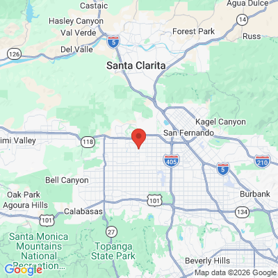 Map to 818 Smile Dental Group office in Los Angeles, CA