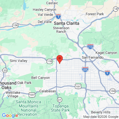 Map to  office in Chatsworth, CA