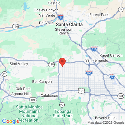 Map to  office in Chatsworth, CA