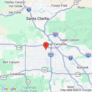 Map to A Farhadian Dental Group, Inc. office in Los Angeles, CA