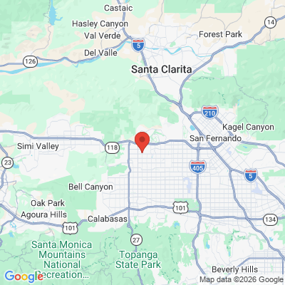 Map to  office in Chatsworth, CA