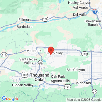Map to Sycamore Dentistry office in Simi Valley, CA