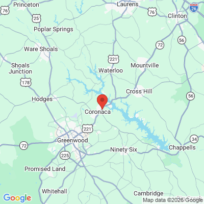 Map to  office in Greenwood, SC