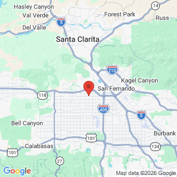 Map to TLC for Smiles office in Granada Hills, CA