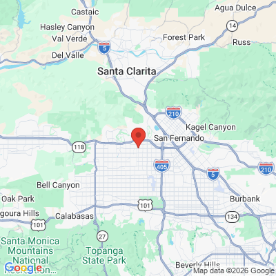 Map to John E. Bosak, Jr., DMD office in Los Angeles, CA