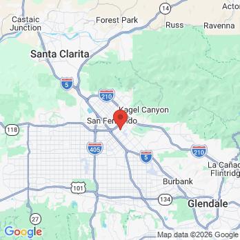 Map to Plenty O' Smiles office in Pacoima, CA