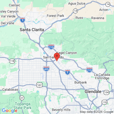 Map to  office in Pacoima, CA