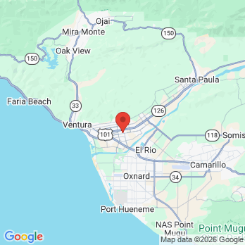 Map to Surfside Dental office in Ventura, CA