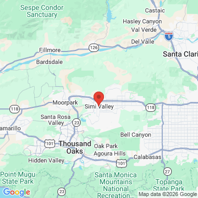 Map to  office in Simi Valley, CA