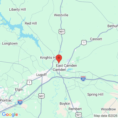 Map to  office in Camden, SC