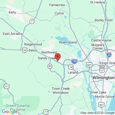 Map to  office in Leland, NC