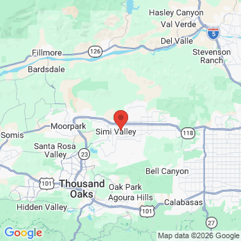 Map to Anit Natt DDS office in Simi Valley, CA