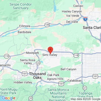 Map to  office in Simi Valley, CA