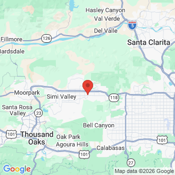 Map to Gonzalez Dental Group office in Simi Valley, CA