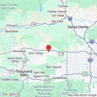 Map to  office in Simi Valley, CA