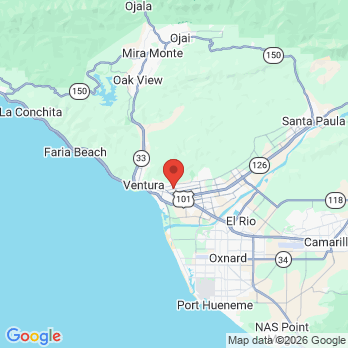 Map to Lotus Dental Practice office in Ventura, CA