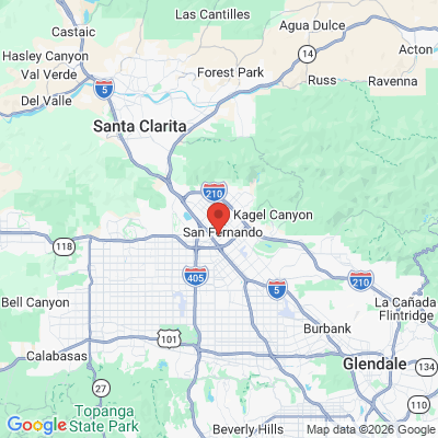 Map to  office in San Fernando, CA