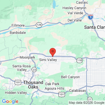 Map to Smile Planet Dental Group office in Simi Valley, CA