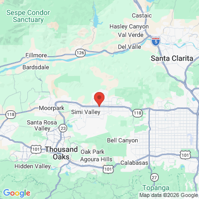 Map to  office in Simi Valley, CA