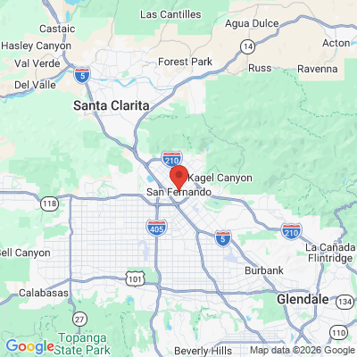 Map to  office in San Fernando, CA