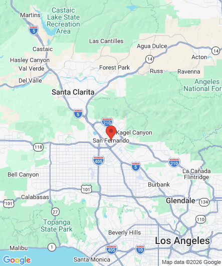 Map to Princess Dental Staffing Agency office in San Fernando Valley, CA