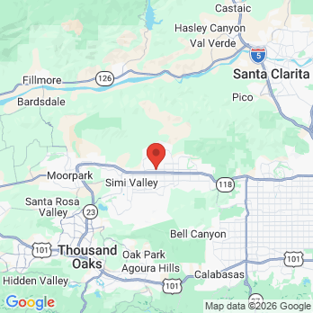 Map to Simi Valley Periodontics office in Simi Valley, CA