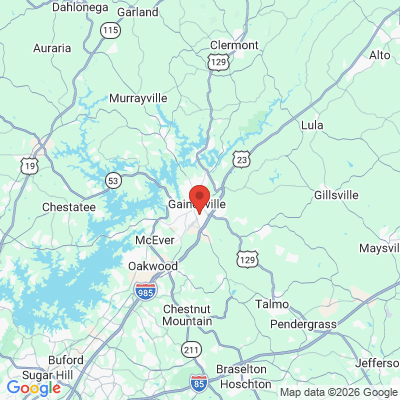 Map to  office in Gainesville, GA