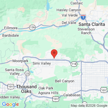 Map to Armond Aghakhani DDS office in Simi Valley, CA
