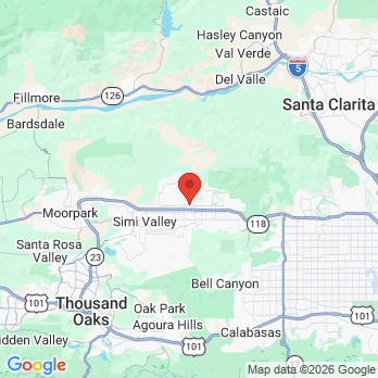 Map to Victor K Muradian DDS inc office in Simi Valley, CA