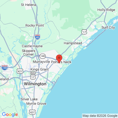 Map to  office in Porters Neck, NC