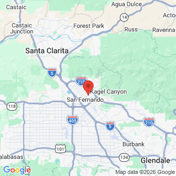 Map to Dentist Fawzy Tadros DDS office in San Fernando, CA