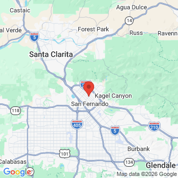 Map to Navarro Dentistry office in Sylmar, CA