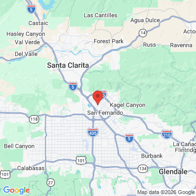 Map to  office in Sylmar, CA
