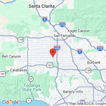 Map to Arminda B Mendiola DDS office in Van Nuys, CA