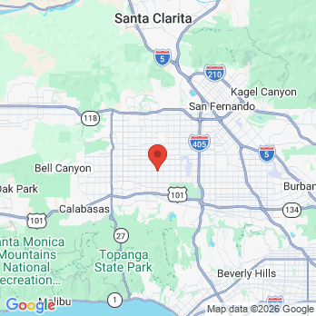 Map to Reseda Space office in Los Angeles, CA